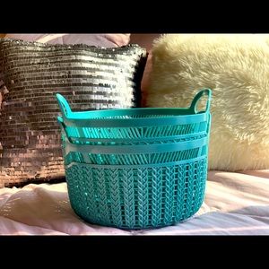 Turquoise baskets